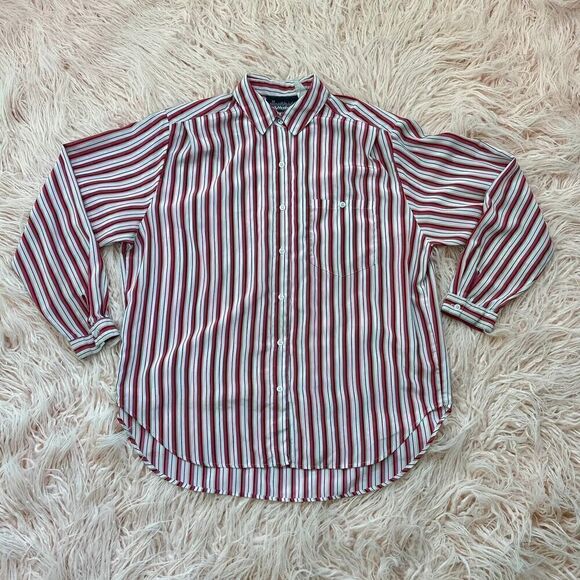 Women’s Size 16 Vintage Striped Blouse - Picture 1 of 3